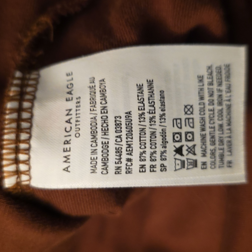 Bundle Of 2 American Eagle Tanks Top in Washed Brown and Chocolate Brown XL - Picture 8 of 9
